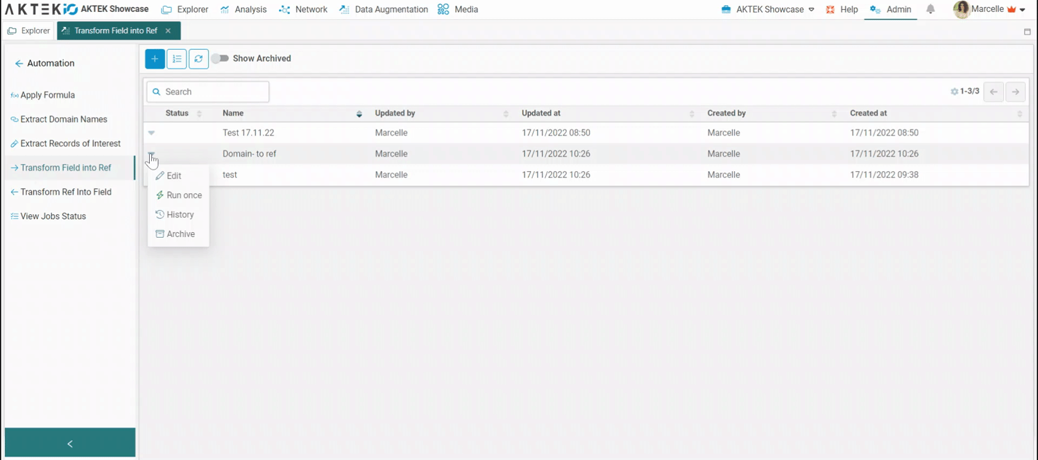 Automation-Transform Field to Ref 3