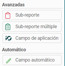 Opciones de Campos 5